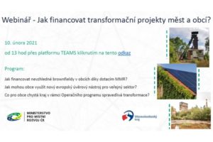 Webinář: Jak financovat transformační projekty měst a obcí